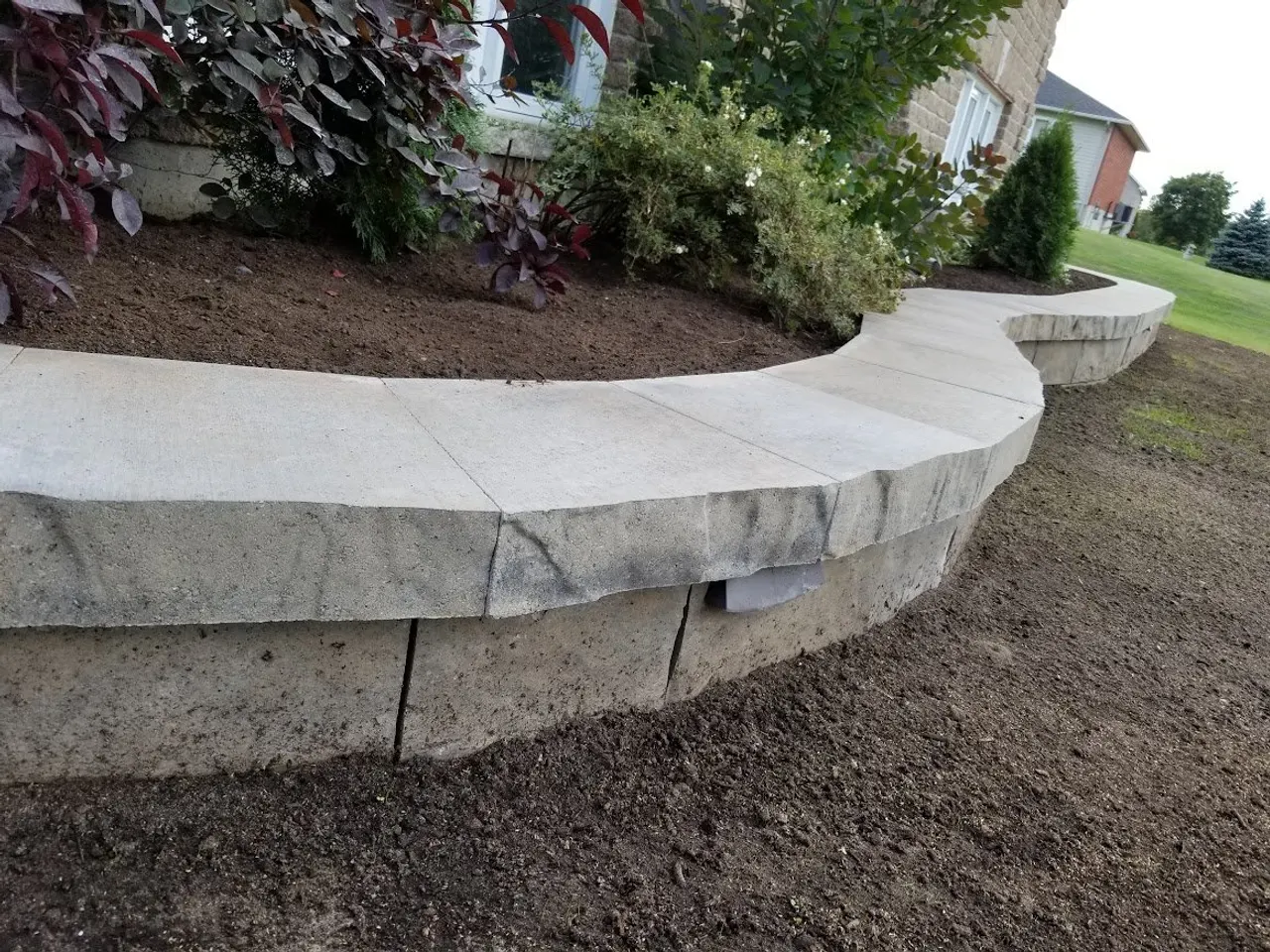 Carleton Place Retaining Wall by ALM Construction in Carleton Place